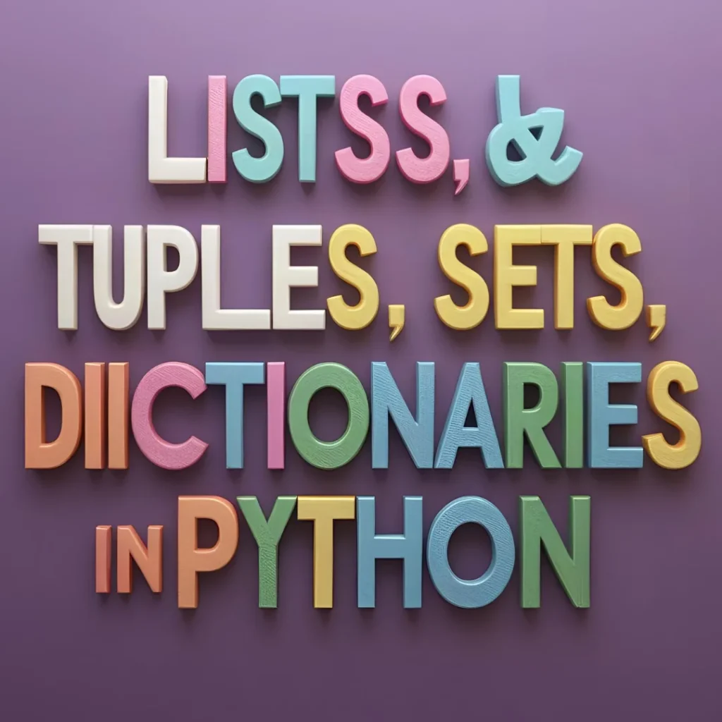 Lists, Tuples, Sets, and Dictionaries