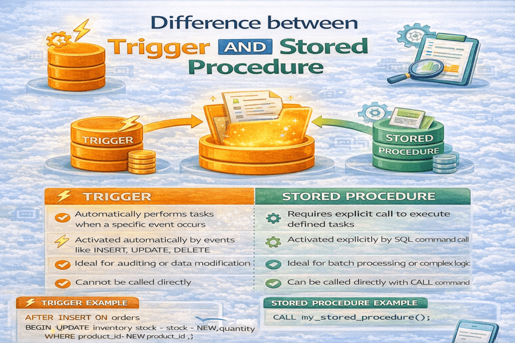 trigger and stored procedure