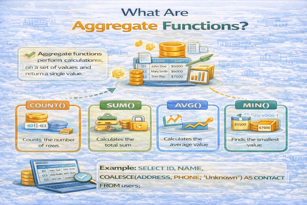aggregate functions in mysql