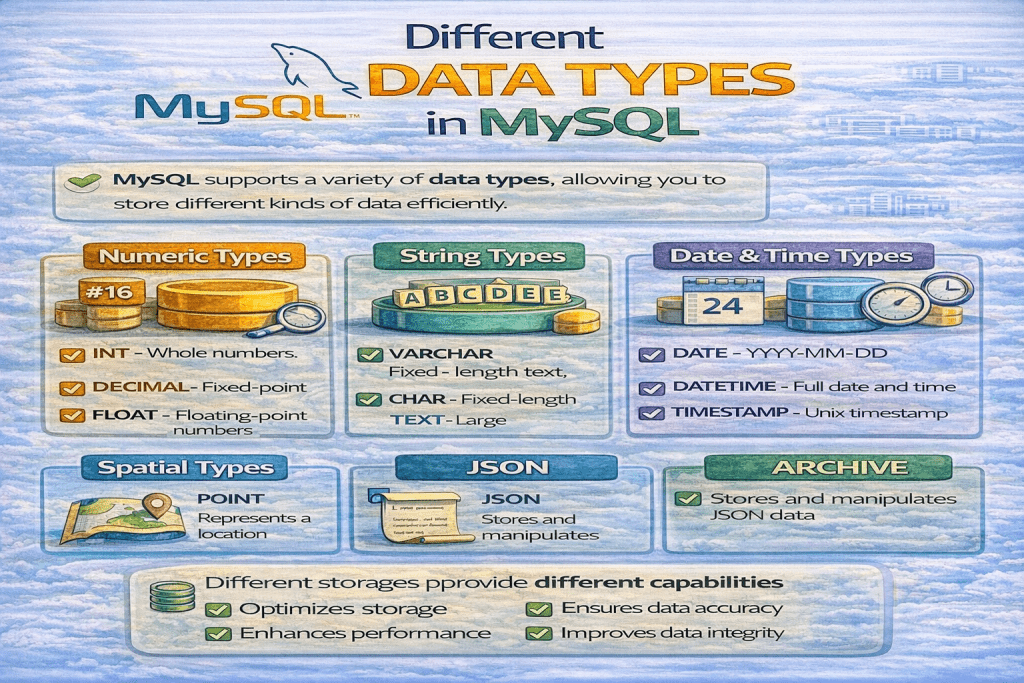 data types in MySQL?