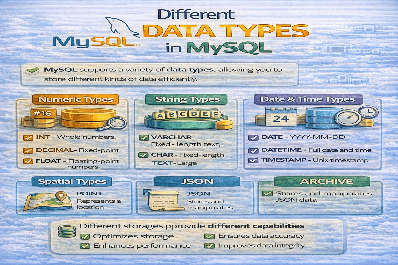 data types in MySQL?