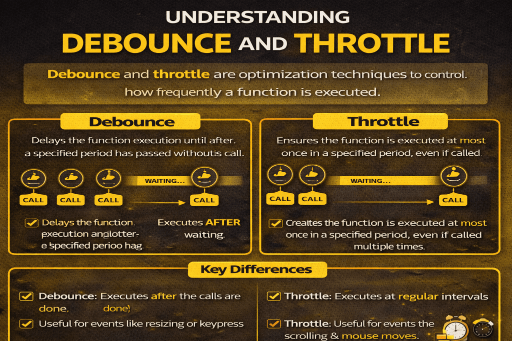 debounce and throttle