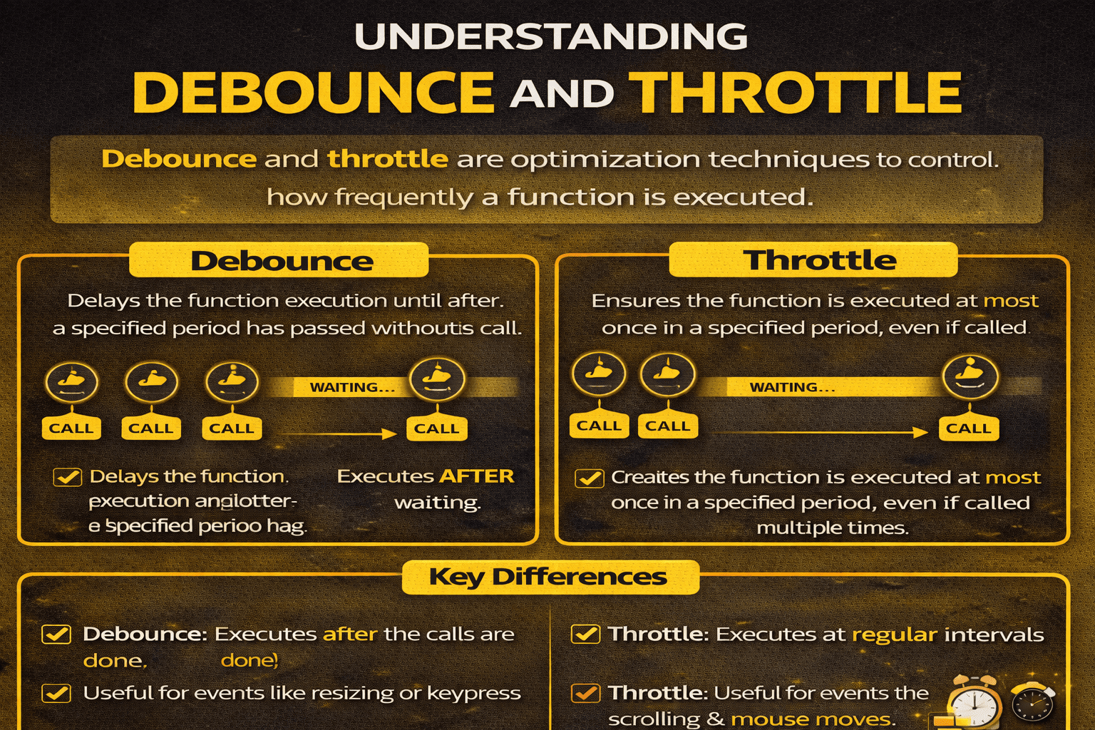 debounce and throttle