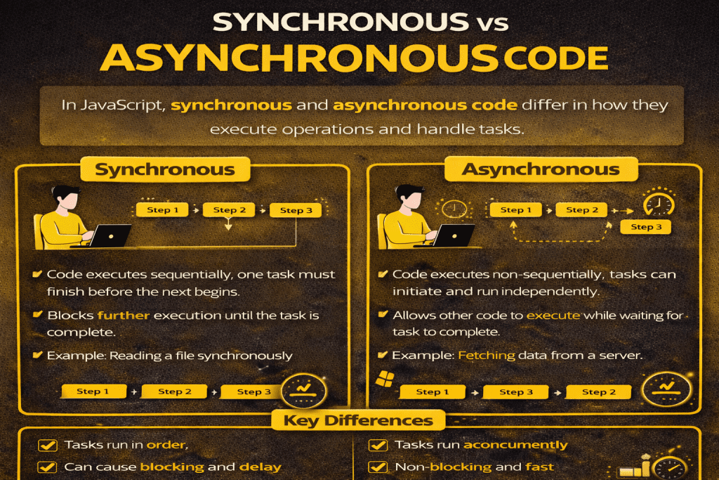 synchronous and asynchronous