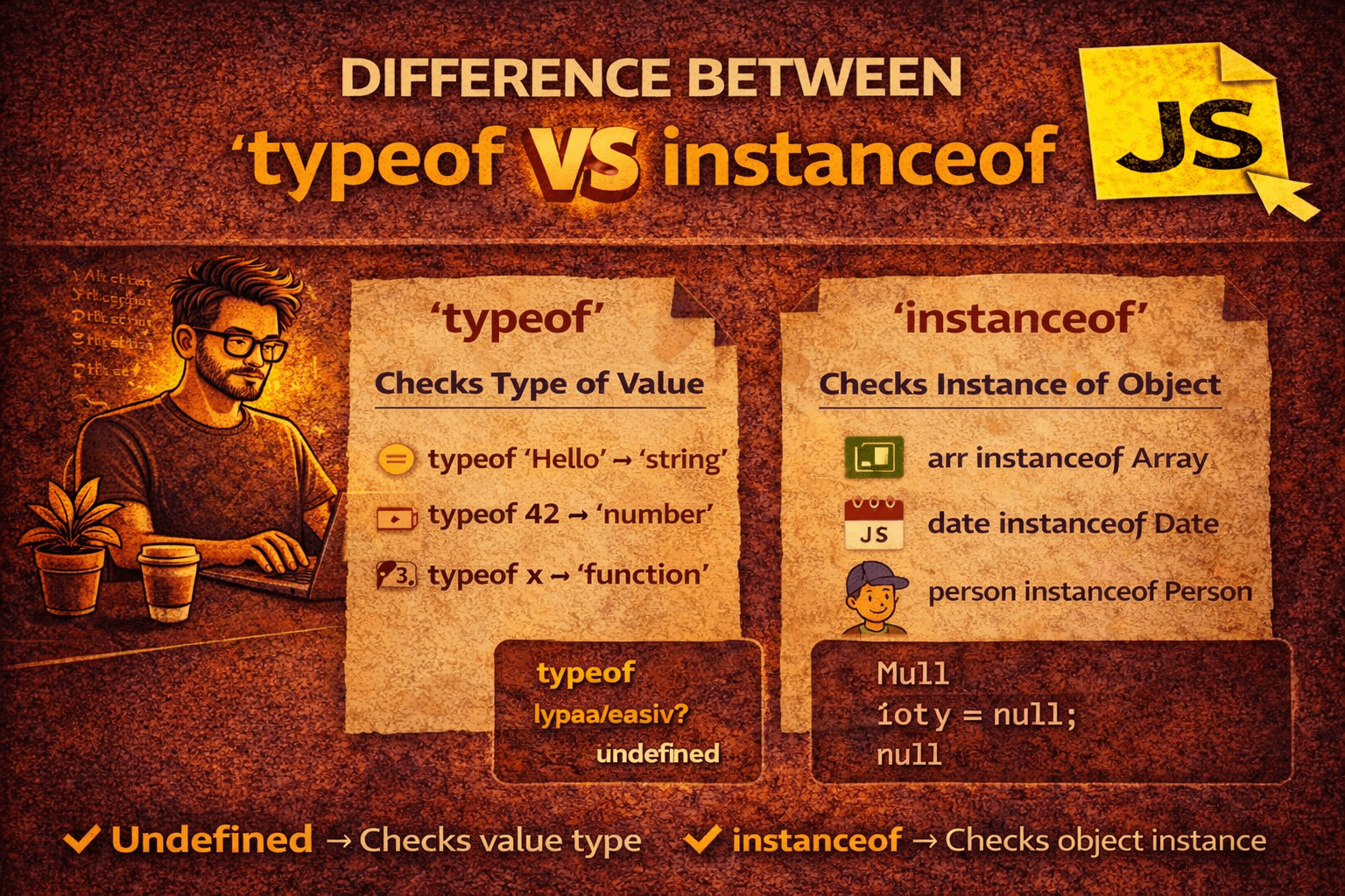 typeof and instanceof