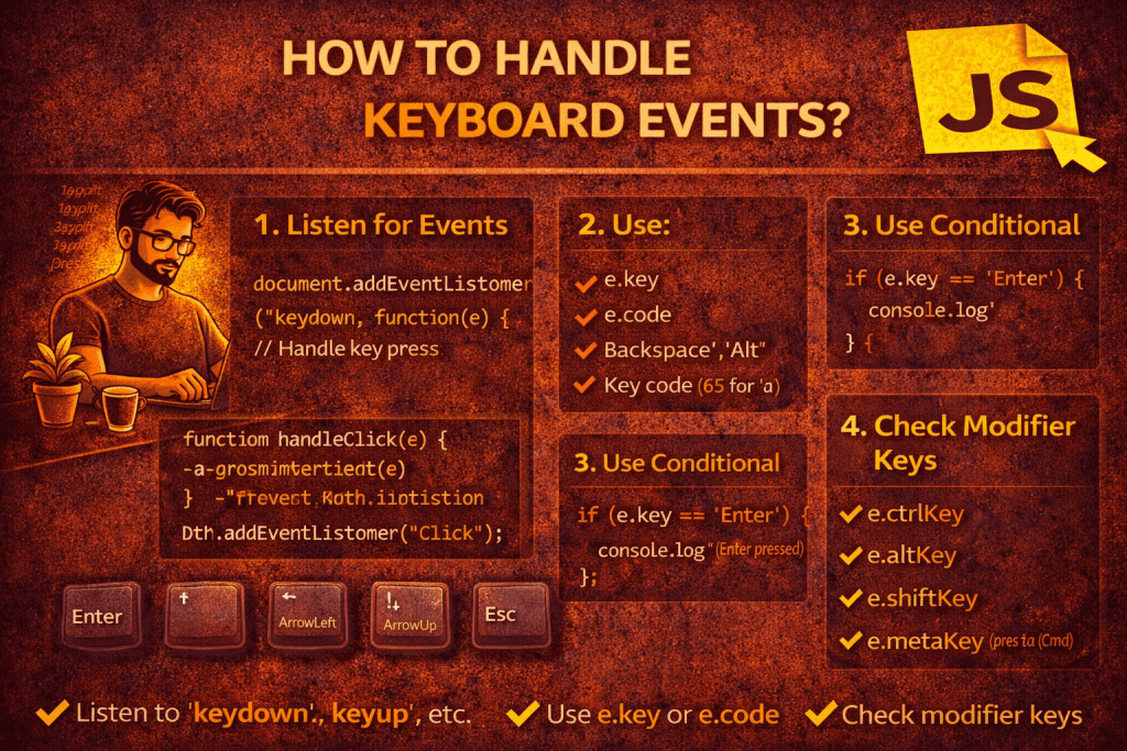 keyboard events