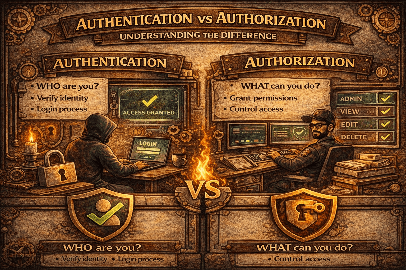 Authentication vs Authorization