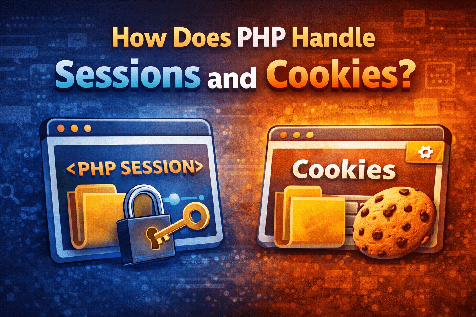 sessions and cookies