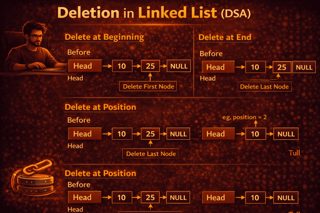 Deletion in Linked List