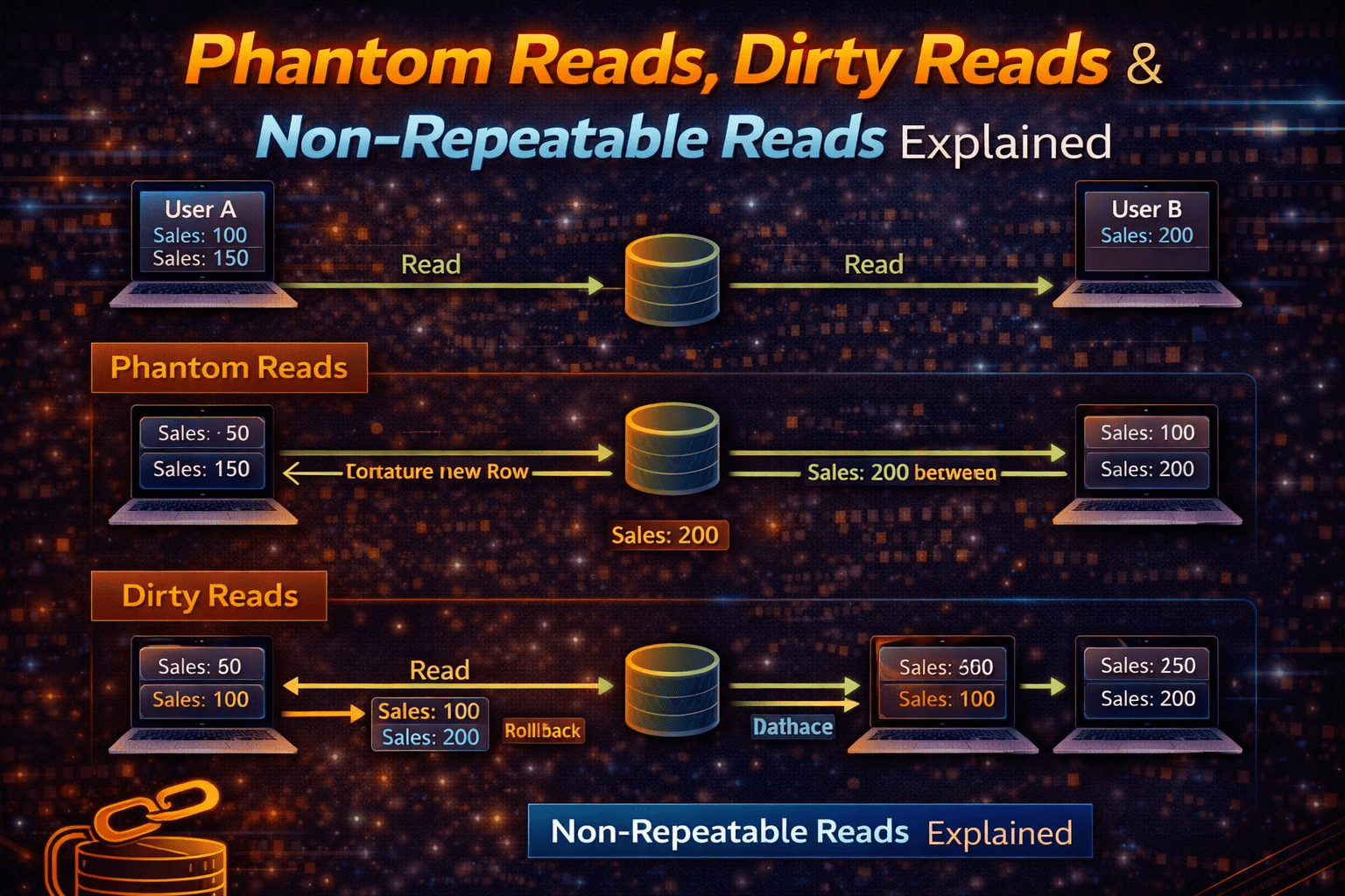Phantom Reads, Dirty Reads